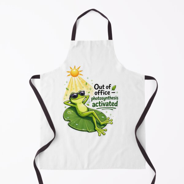 Item preview, Out of Office – Photosynthesis Activated Frog Cartoon designed and sold by Halbeskilo.