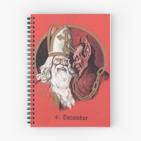 Item preview, Vintage Krampus and Saint Nicholas Early 20th Century Austrian Holiday Art designed and sold by CulturalCurios.