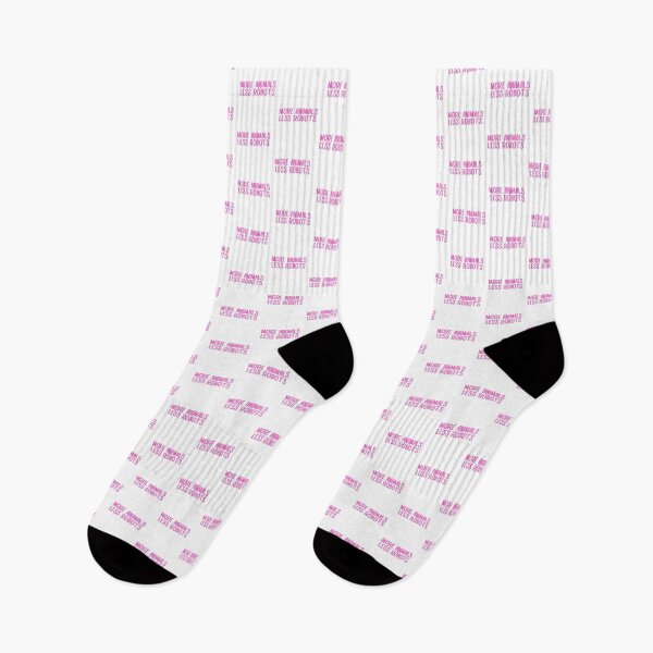 Item preview, More animals, less robots (Pink) designed and sold by hazywares.