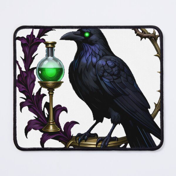 Item preview, Gothic Raven Belladonna Flask designed and sold by IllumeInk.