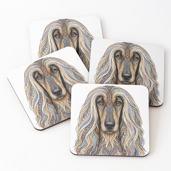 Item preview, Intricate Afghan Hound designed and sold by PaintedbyCarol.