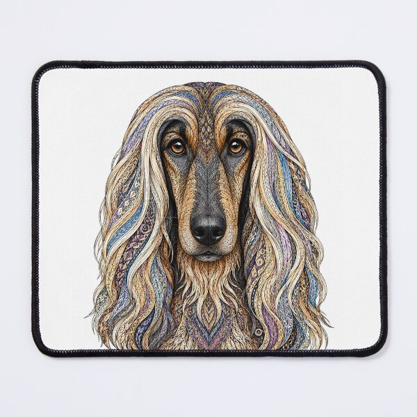 Item preview, Intricate Afghan Hound designed and sold by PaintedbyCarol.