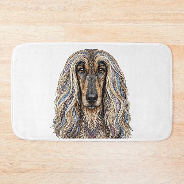 Item preview, Intricate Afghan Hound designed and sold by PaintedbyCarol.