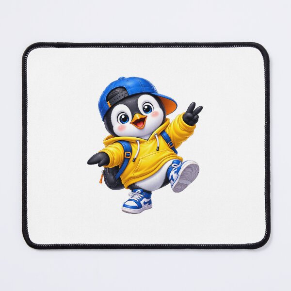 Item preview, Cute Penguin in Yellow Hoodie | Kawaii Streetwear Penguin designed and sold by Ricomin.