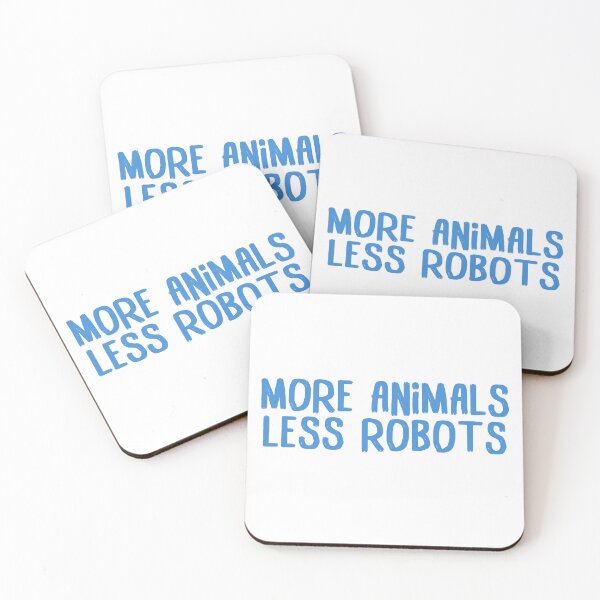 Item preview, More animals, less robots (Blue) designed and sold by hazywares.