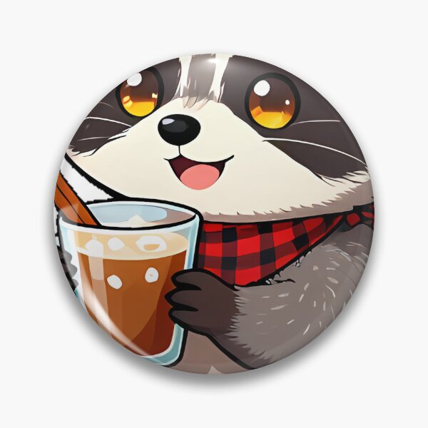 Artikelvorschau, Niedlicher Waschbär-Barista mit Eistee-Chai-Latte-Symbol entworfen und verkauft von pumsquare.