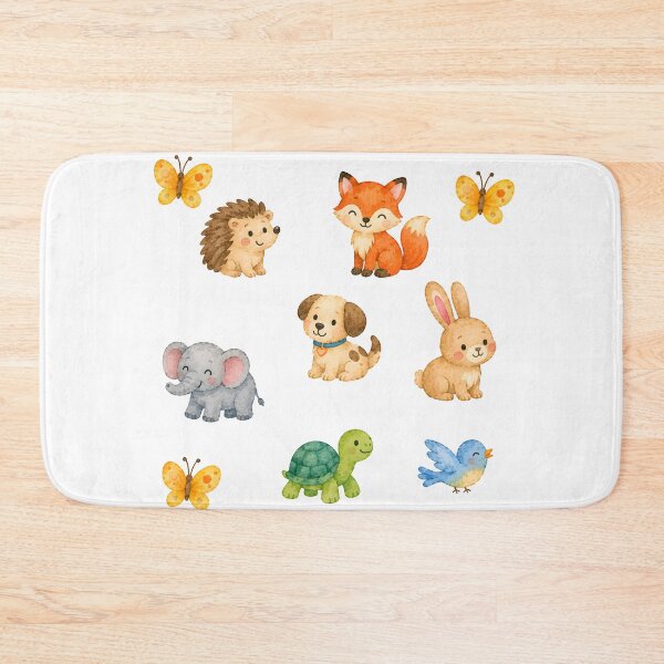 Item preview, Cute Woodland Animals & Butterflies Watercolor Clipart designed and sold by trendspatterns.