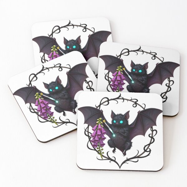 Item preview, Gothic Bat Foxglove Dropper designed and sold by IllumeInk.