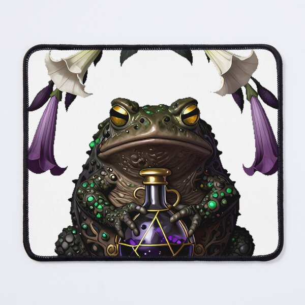 Item preview, Gothic Toad Datura Flask designed and sold by IllumeInk.
