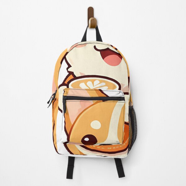 Item preview, Cute Corgi Barista with Pumpkin Spice Flat White Icon designed and sold by pumsquare.