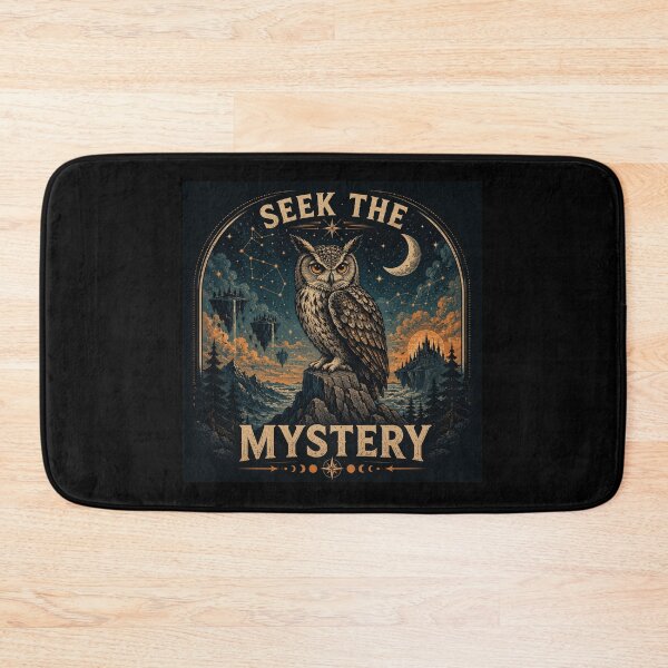 Item preview, Seek the Mystery – Surreal Owl Fantasy Illustration designed and sold by Dogandesighn.