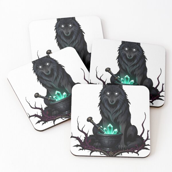 Item preview, Gothic Wolf Arsenic Mortar designed and sold by IllumeInk.