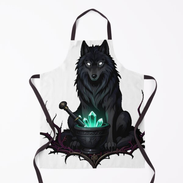 Item preview, Gothic Wolf Arsenic Mortar designed and sold by IllumeInk.