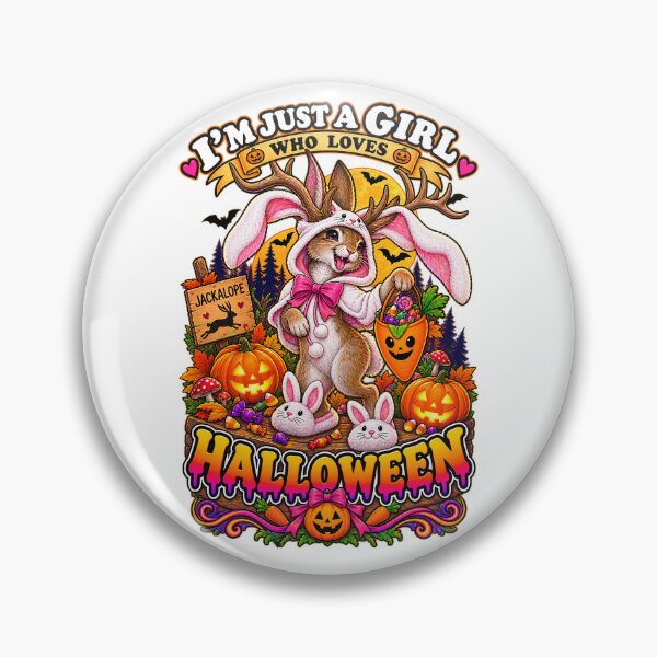 Item preview, ⭐ CRYPT OR TREAT COLLECTION - CRYPTID - JACKALOPE IN BUNNY COSTUME - GIRL - North America designed and sold by WheelieGdArt.