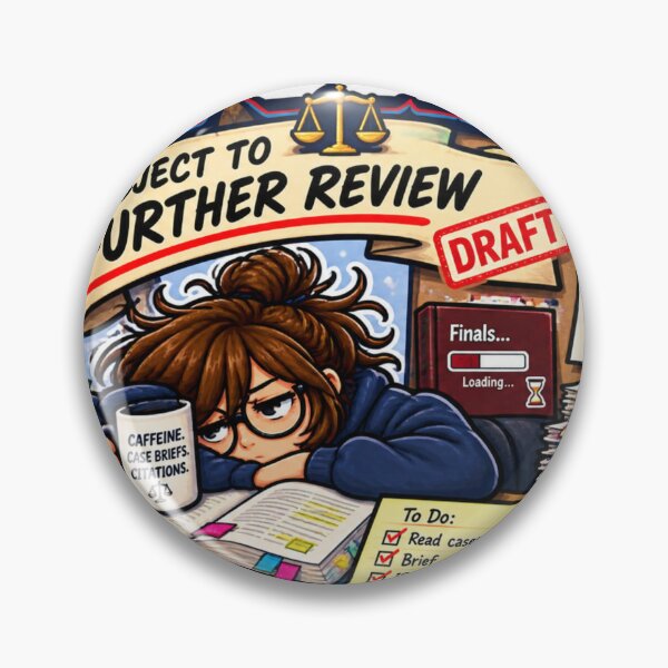 Item preview, Law School Subject to Further Review – Funny Law Student Humor designed and sold by sketchicos.