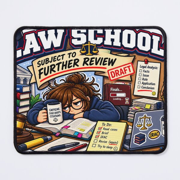 Item preview, Law School Subject to Further Review – Funny Law Student Humor designed and sold by sketchicos.
