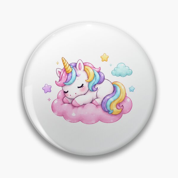 Item preview, Sleeping Pastel Unicorn on Pink Dream Cloud designed and sold by MySthore.