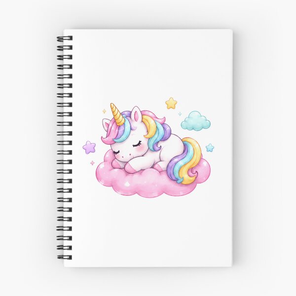 Item preview, Sleeping Pastel Unicorn on Pink Dream Cloud designed and sold by MySthore.
