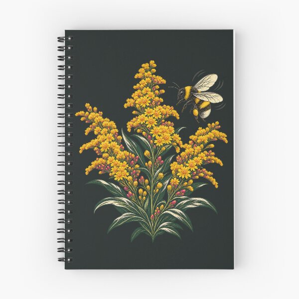 Item preview, Bumblebee Among Goldenrod Blooms designed and sold by VoyteksDesigns.