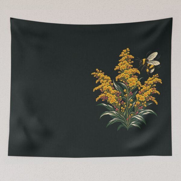 Item preview, Bumblebee Among Goldenrod Blooms designed and sold by VoyteksDesigns.