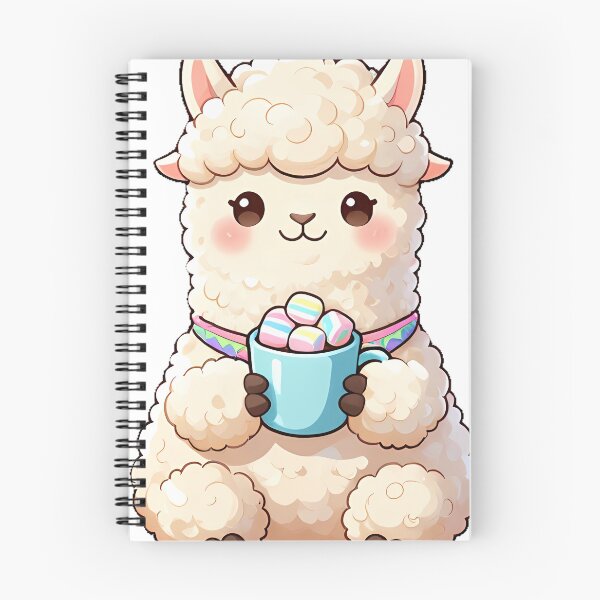 Item preview, Cute Fluffy Alpaca Barista with Hot Chocolate Marshmallow Icon designed and sold by pumsquare.