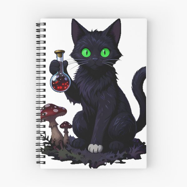 Item preview, Gothic Cat Toadstool Phial designed and sold by IllumeInk.