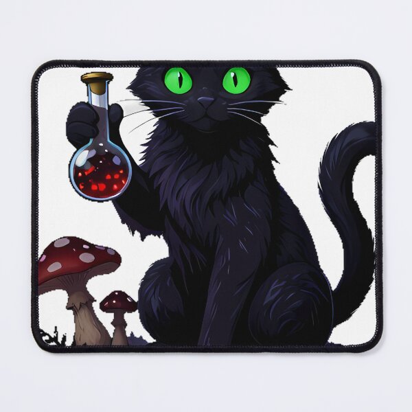 Item preview, Gothic Cat Toadstool Phial designed and sold by IllumeInk.