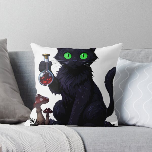 Item preview, Gothic Cat Toadstool Phial designed and sold by IllumeInk.