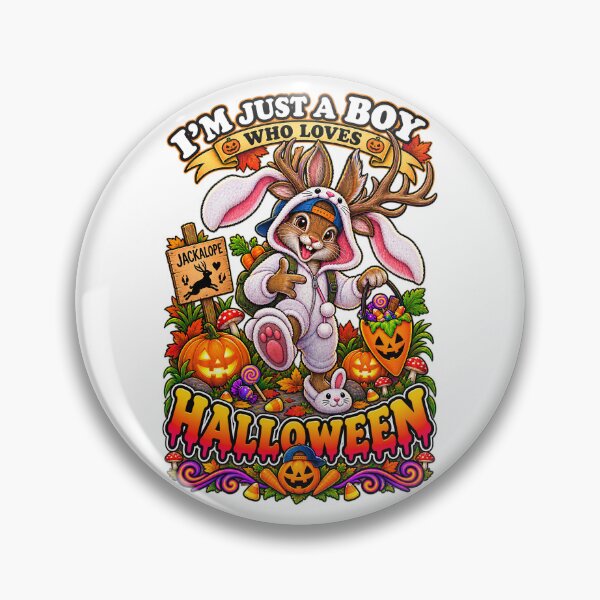 Item preview, ⭐ CRYPT OR TREAT COLLECTION - CRYPTID - JACKALOPE IN BUNNY COSTUME - BOY - North America designed and sold by WheelieGdArt.