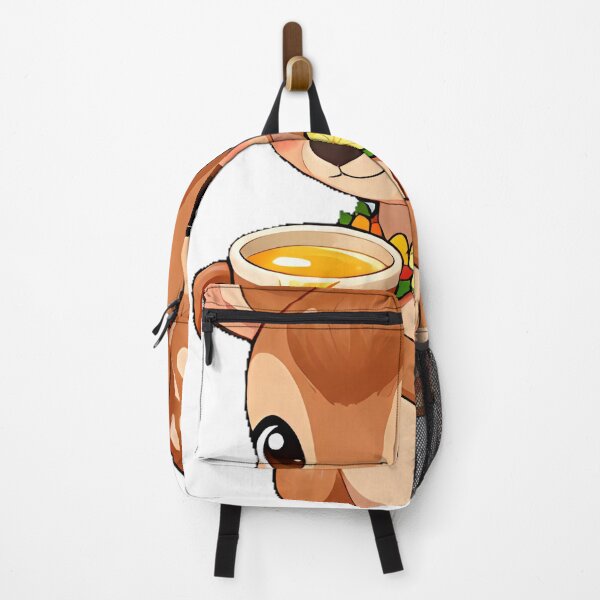 Item preview, Cute Baby Fawn Barista with Golden Turmeric Latte Icon designed and sold by pumsquare.