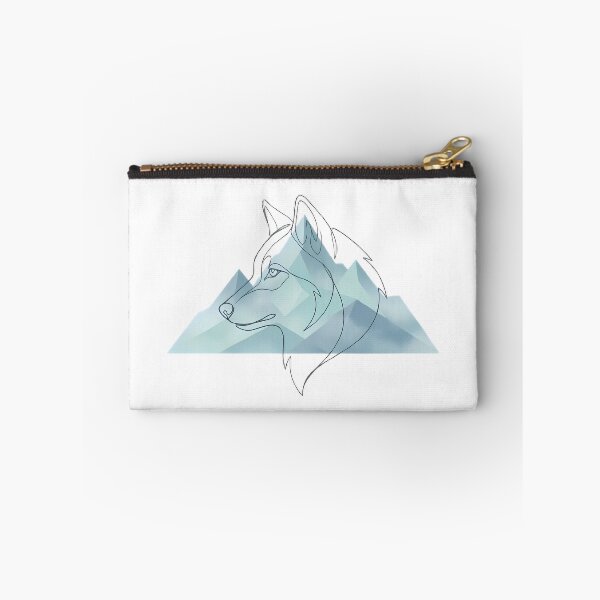 Item preview, Wolf Mountain Line Art Wilderness Nature Lover Gift designed and sold by GTFullShop.