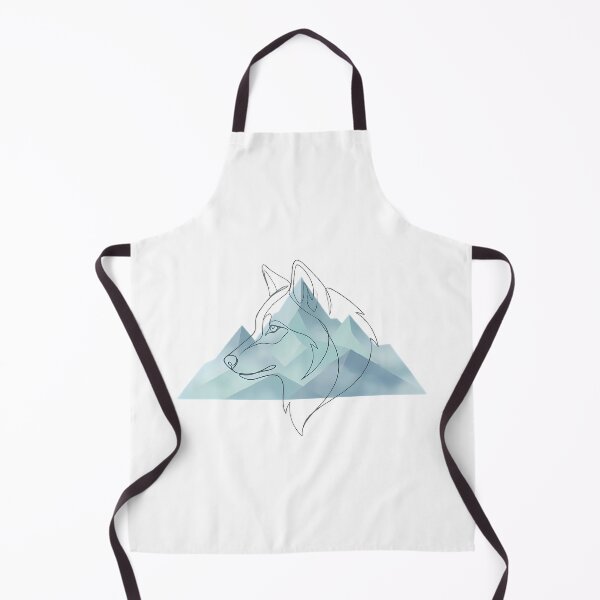 Item preview, Wolf Mountain Line Art Wilderness Nature Lover Gift designed and sold by GTFullShop.