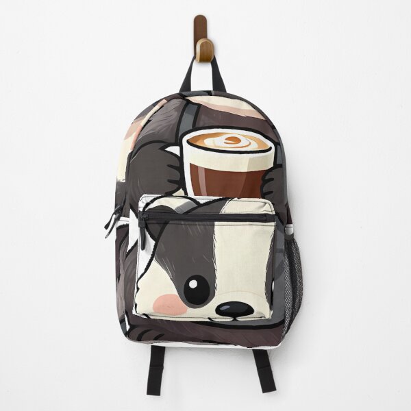 Item preview, Cute European Badger Barista with Irish Cream Dark Roast Icon designed and sold by pumsquare.