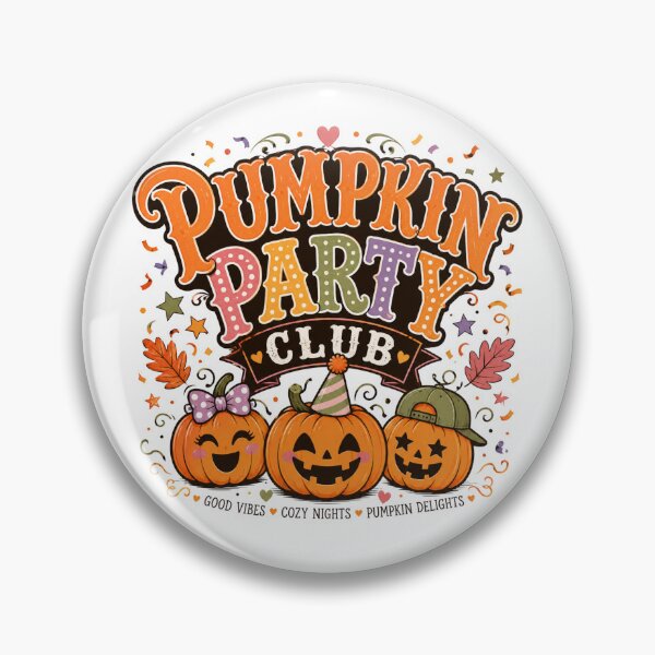 Item preview, Pumpkin Party Club Cute Halloween Pumpkins designed and sold by JessArty ⭐⭐⭐⭐⭐.