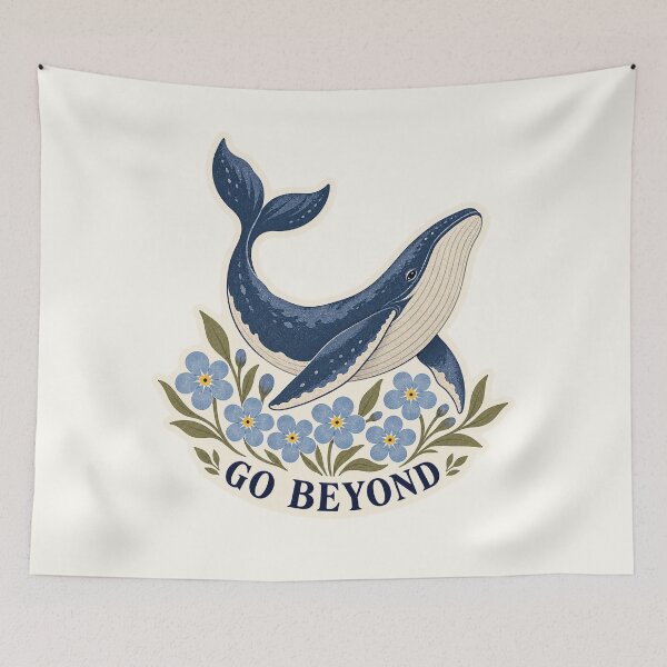 Item preview, Go Beyond Inspirational Blue Whale designed and sold by SayMaria.