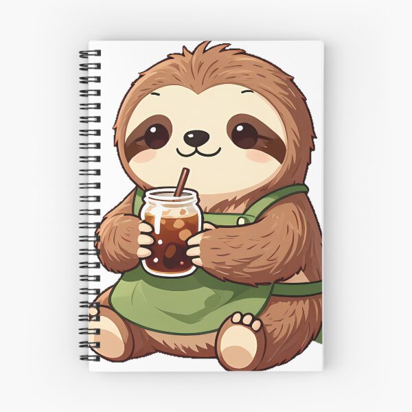Item preview, Cute Sloth Barista with Slow-Drip Cold Brew Coffee Icon designed and sold by pumsquare.