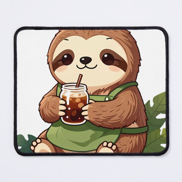 Item preview, Cute Sloth Barista with Slow-Drip Cold Brew Coffee Icon designed and sold by pumsquare.