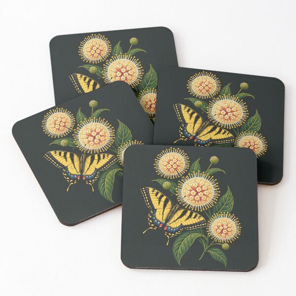 Item preview, Tiger Swallowtail and Buttonbush designed and sold by VoyteksDesigns.