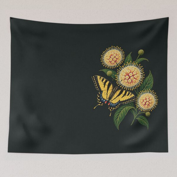 Item preview, Tiger Swallowtail and Buttonbush designed and sold by VoyteksDesigns.
