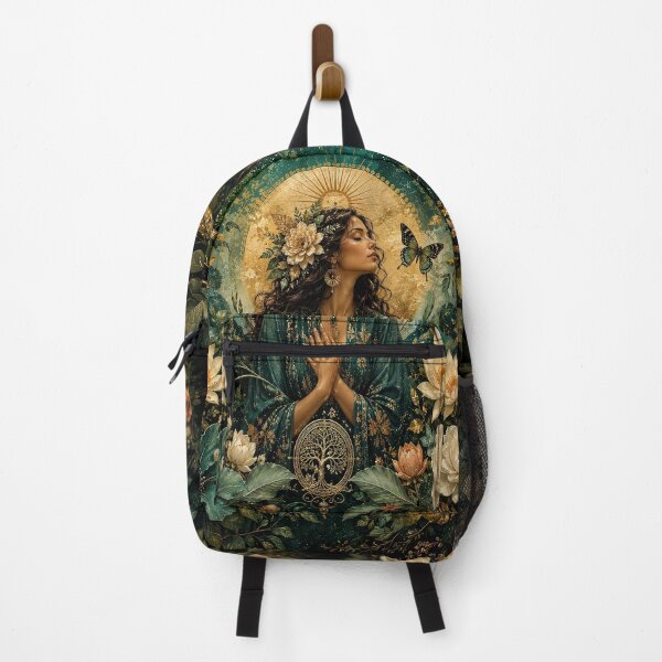 Item preview, Golden Bloom – Botanical Goddess and Tree of Life designed and sold by Ray's Photos & Art.