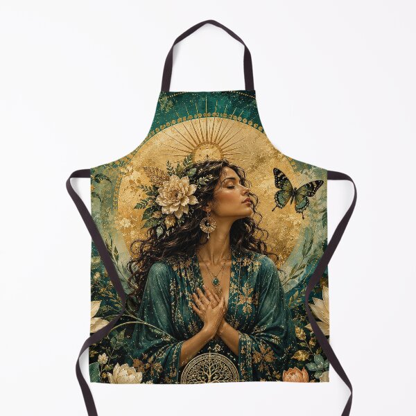 Item preview, Golden Bloom – Botanical Goddess and Tree of Life designed and sold by Ray's Photos & Art.