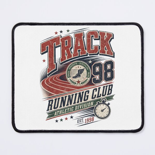 Item preview, Vintage Track Running Club 1998 Varsity Athletics – Retro College Back to School Design designed and sold by Cary-s.
