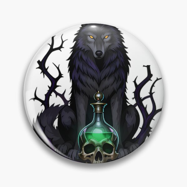 Item preview, Gothic Wolf Skull Decanter designed and sold by IllumeInk.