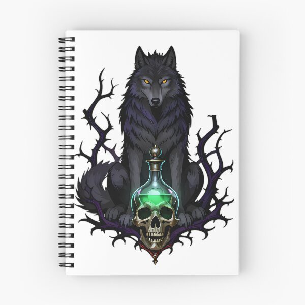Item preview, Gothic Wolf Skull Decanter designed and sold by IllumeInk.