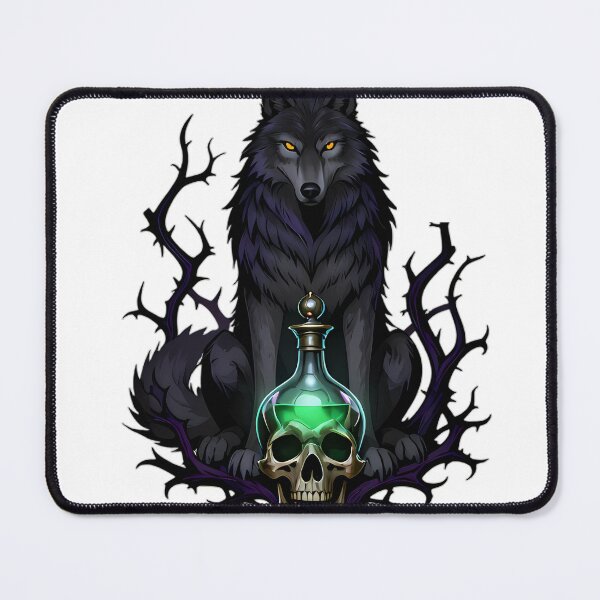 Item preview, Gothic Wolf Skull Decanter designed and sold by IllumeInk.