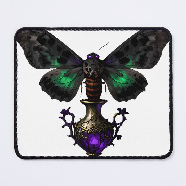 Item preview, Gothic Deaths Head Hawkmoth Belladonna Vessel designed and sold by IllumeInk.