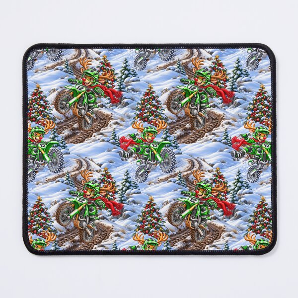 Item preview, Christmas Reindeers on Bikes Green designed and sold by Pretty Things Online.