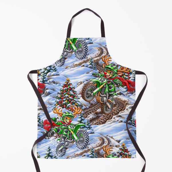 Item preview, Christmas Reindeers on Bikes Green designed and sold by Pretty Things Online.