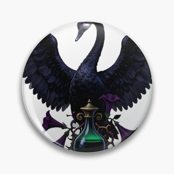 Item preview, Gothic Swan Datura Cruet designed and sold by IllumeInk.