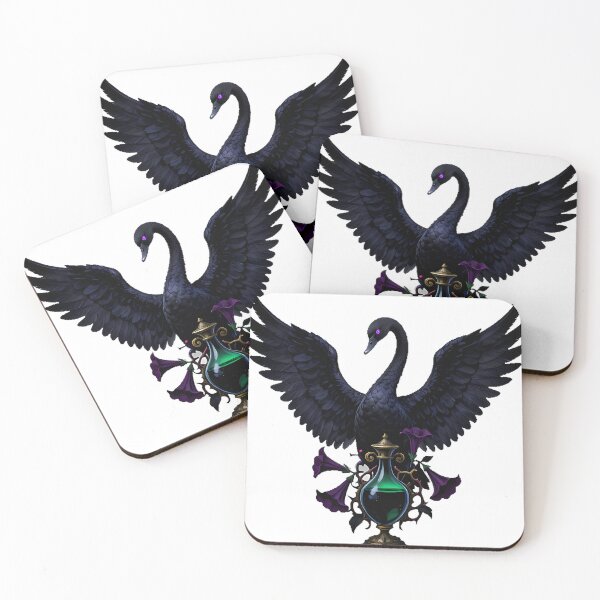 Item preview, Gothic Swan Datura Cruet designed and sold by IllumeInk.